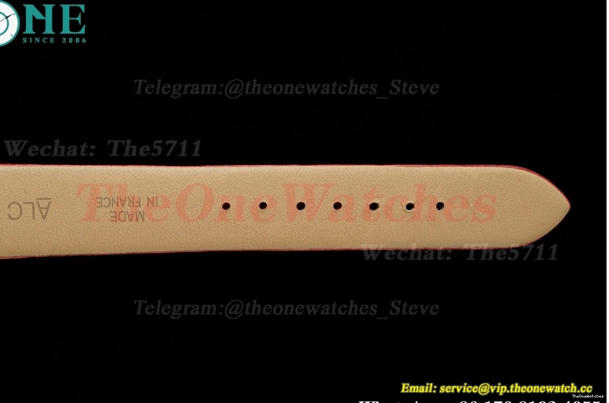 Dumont Santos Silver RG Quartz AF Dial Red SA 0408